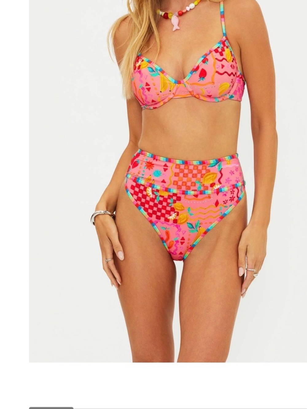 Beach riot Carlotta bottom and Kori top High-Waist Bikini Set